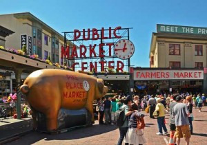 Pike Place Market Seattle - My simple trick to drawing more fun and connection into my life by Mikelann Valterra